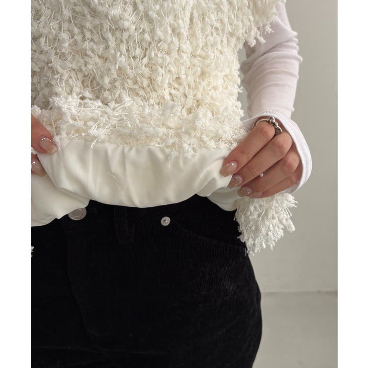 【CAPRICIEUX LE'MAGE】ブークレフリンジトップス | PAL GROUP OUTLET | 詳細画像28 