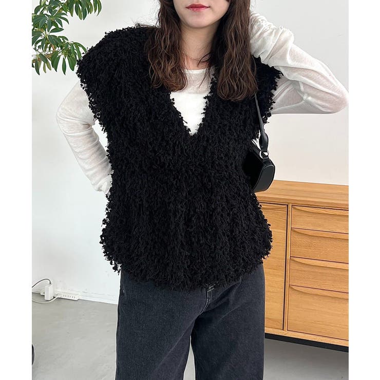 【CAPRICIEUX LE'MAGE】ブークレフリンジトップス | PAL GROUP OUTLET | 詳細画像16 