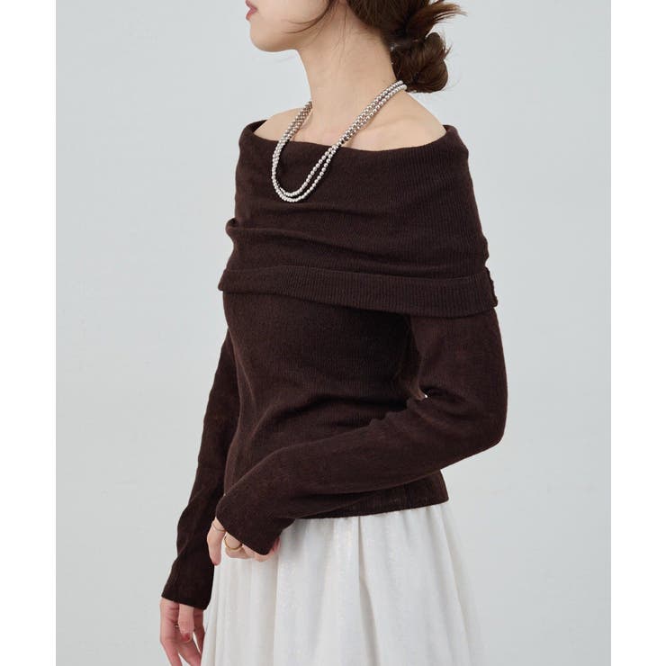 BRW | 【SHENERY】シアーオフショルニット | PAL GROUP OUTLET