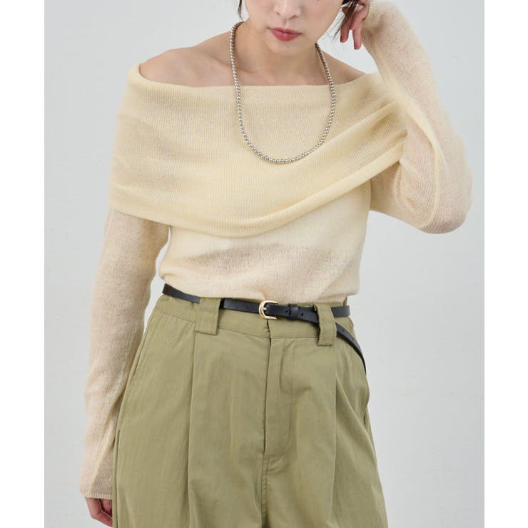 【SHENERY】シアーオフショルニット | PAL GROUP OUTLET | 詳細画像36 