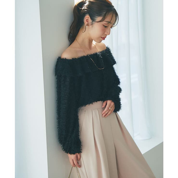 ラメフェザージャガードフリルカラーBL | PAL GROUP OUTLET | 詳細画像9 