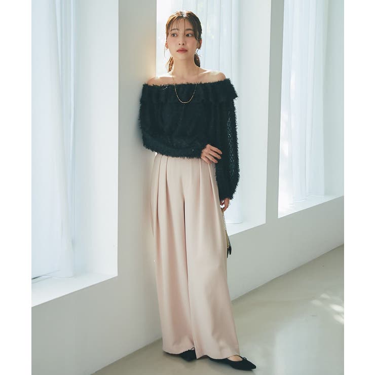 ラメフェザージャガードフリルカラーBL | PAL GROUP OUTLET | 詳細画像10 