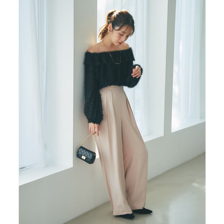 ラメフェザージャガードフリルカラーBL | PAL GROUP OUTLET | 詳細画像12 