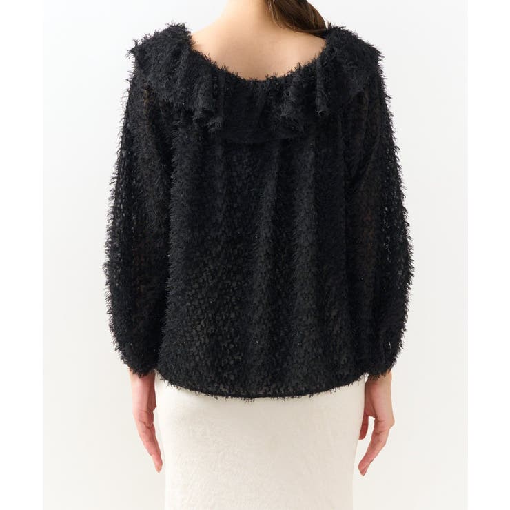 ラメフェザージャガードフリルカラーBL | PAL GROUP OUTLET | 詳細画像15 