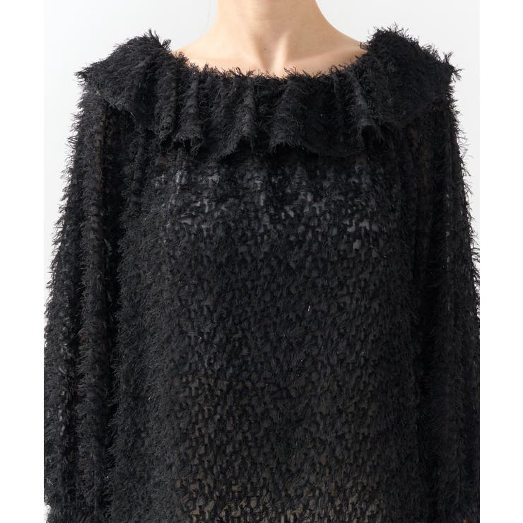 ラメフェザージャガードフリルカラーBL | PAL GROUP OUTLET | 詳細画像16 