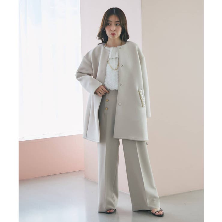 ラメフェザージャガードフリルカラーBL | PAL GROUP OUTLET | 詳細画像33 