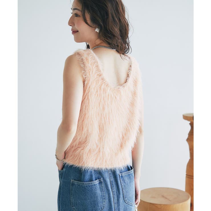 【La boutique BonBon】ロングフェザー2WAYKNベスト | PAL GROUP OUTLET | 詳細画像16 