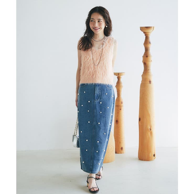 【La boutique BonBon】ロングフェザー2WAYKNベスト | PAL GROUP OUTLET | 詳細画像17 