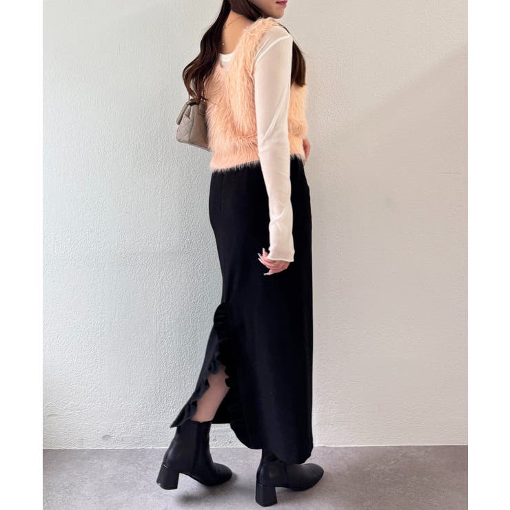 【La boutique BonBon】ロングフェザー2WAYKNベスト | PAL GROUP OUTLET | 詳細画像5 
