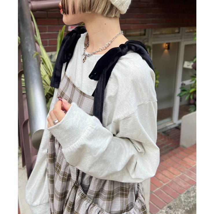 w closet】肩リボンチェックキャミチュニック[品番：PALW0007410]｜PAL