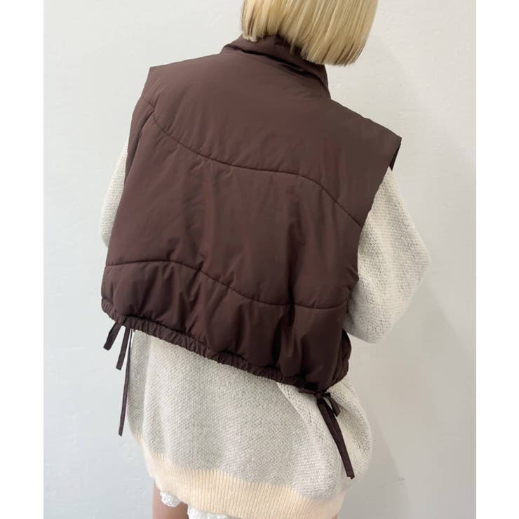 【w closet】中綿リボンベスト | PAL GROUP OUTLET | 詳細画像4 