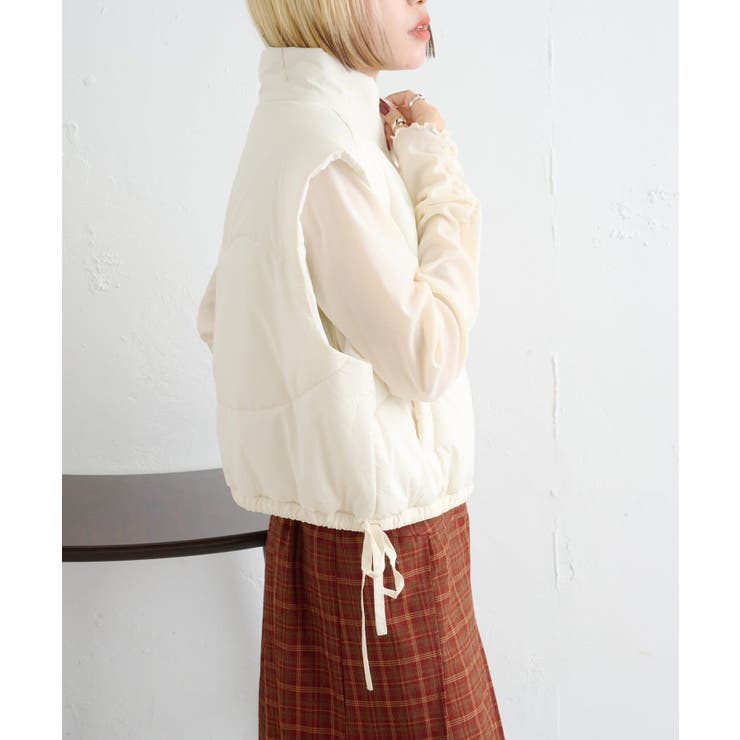 【w closet】中綿リボンベスト | PAL GROUP OUTLET | 詳細画像12 