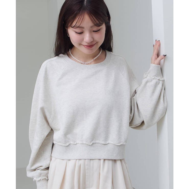 WHT | 【Kastane】ラインストーンスウェット | PAL GROUP OUTLET