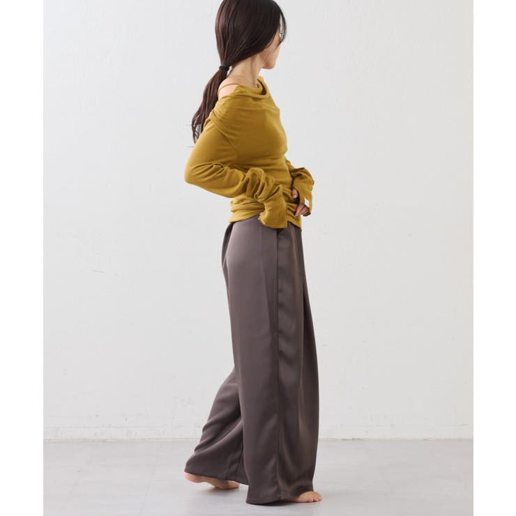 キャミ付きシアードレープカットソー | PAL GROUP OUTLET | 詳細画像5 