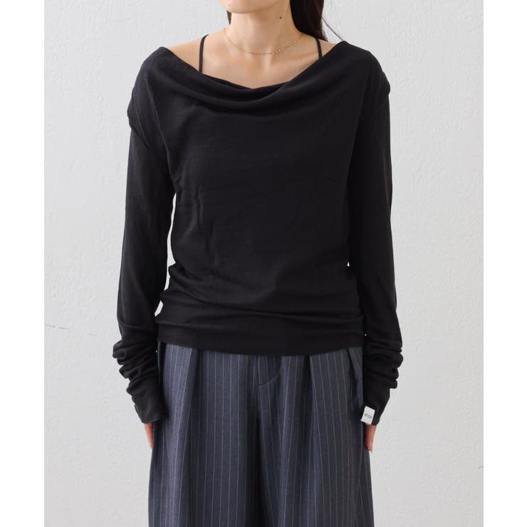 キャミ付きシアードレープカットソー | PAL GROUP OUTLET | 詳細画像17 