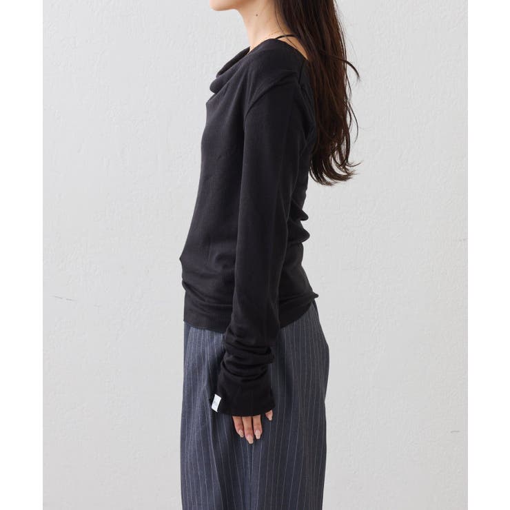 キャミ付きシアードレープカットソー | PAL GROUP OUTLET | 詳細画像18 