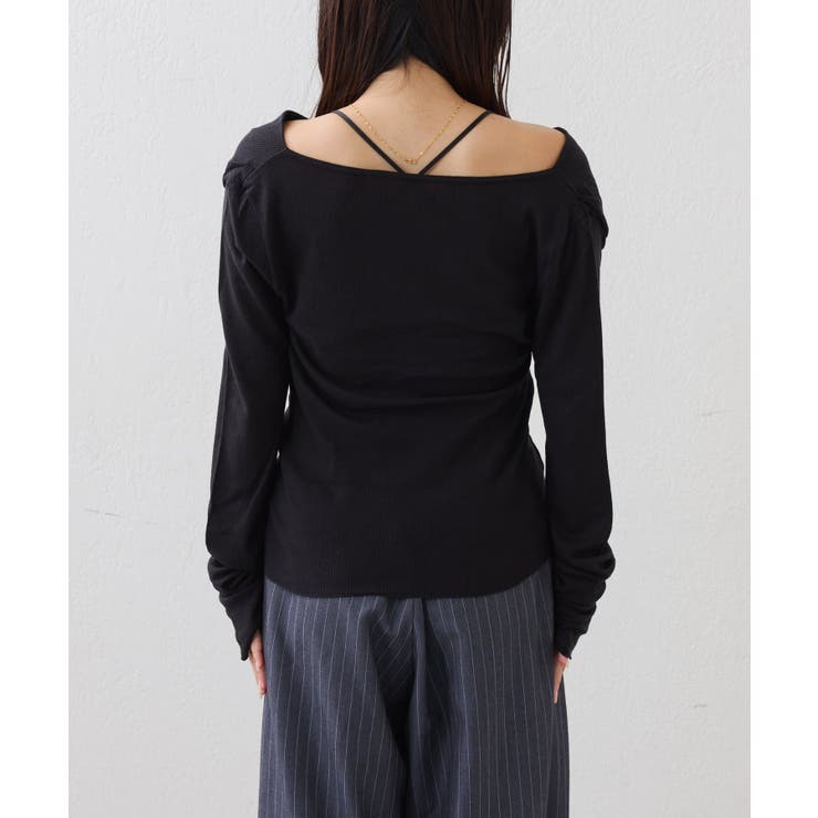 キャミ付きシアードレープカットソー | PAL GROUP OUTLET | 詳細画像19 