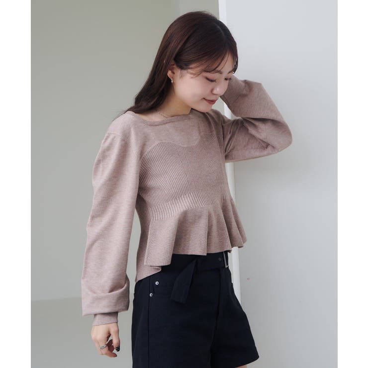 【Kastane】ビスチェペプラムニット | PAL GROUP OUTLET | 詳細画像15 