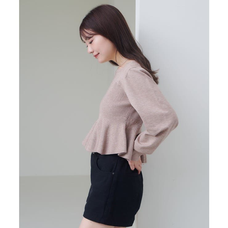 【Kastane】ビスチェペプラムニット | PAL GROUP OUTLET | 詳細画像16 