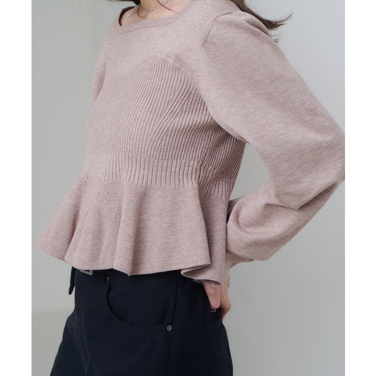 【Kastane】ビスチェペプラムニット | PAL GROUP OUTLET | 詳細画像18 