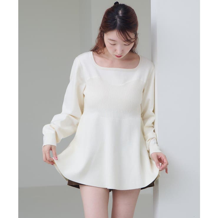 【Kastane】ビスチェペプラムニット | PAL GROUP OUTLET | 詳細画像23 