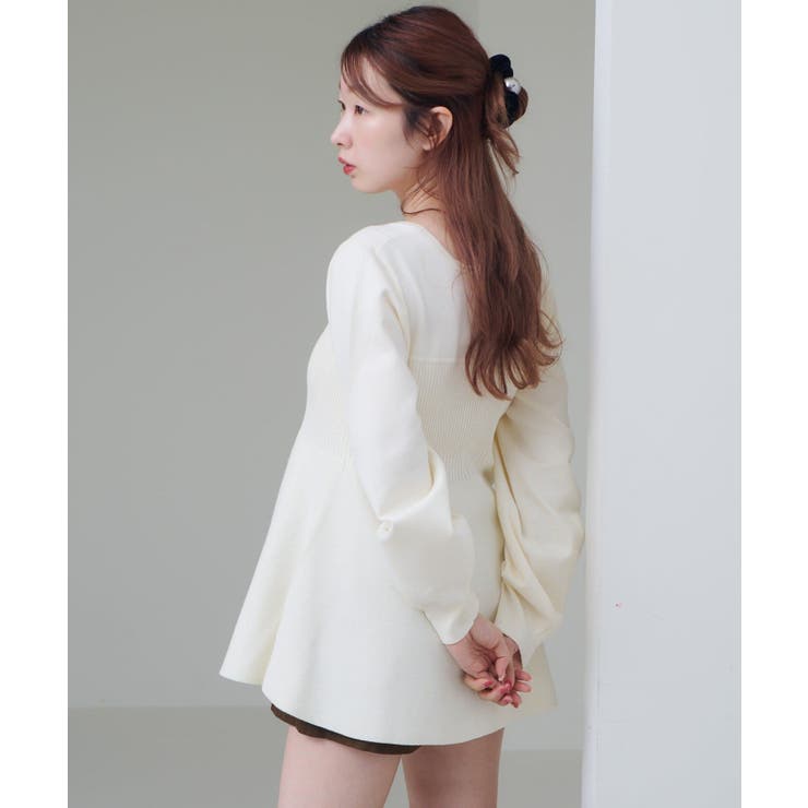 【Kastane】ビスチェペプラムニット | PAL GROUP OUTLET | 詳細画像24 