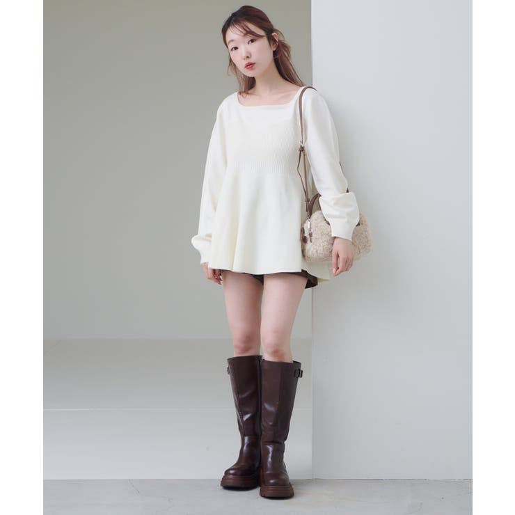 【Kastane】ビスチェペプラムニット | PAL GROUP OUTLET | 詳細画像25 