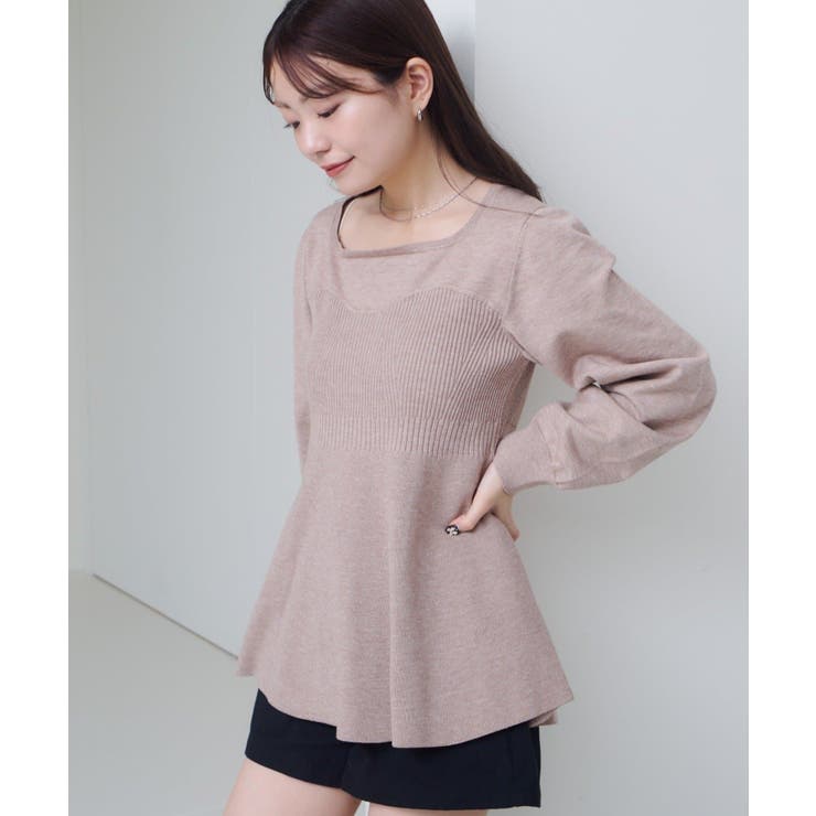 【Kastane】ビスチェペプラムニット | PAL GROUP OUTLET | 詳細画像27 