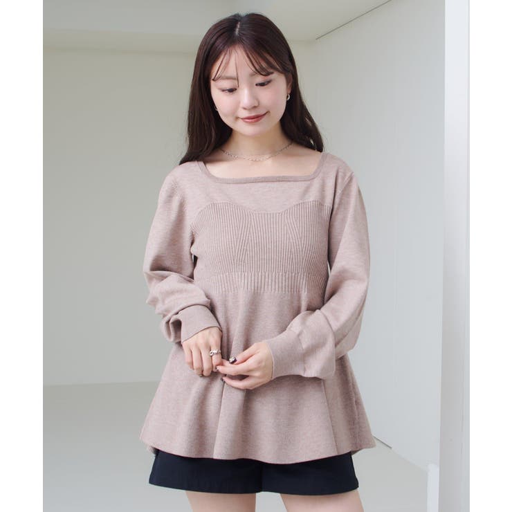 【Kastane】ビスチェペプラムニット | PAL GROUP OUTLET | 詳細画像28 