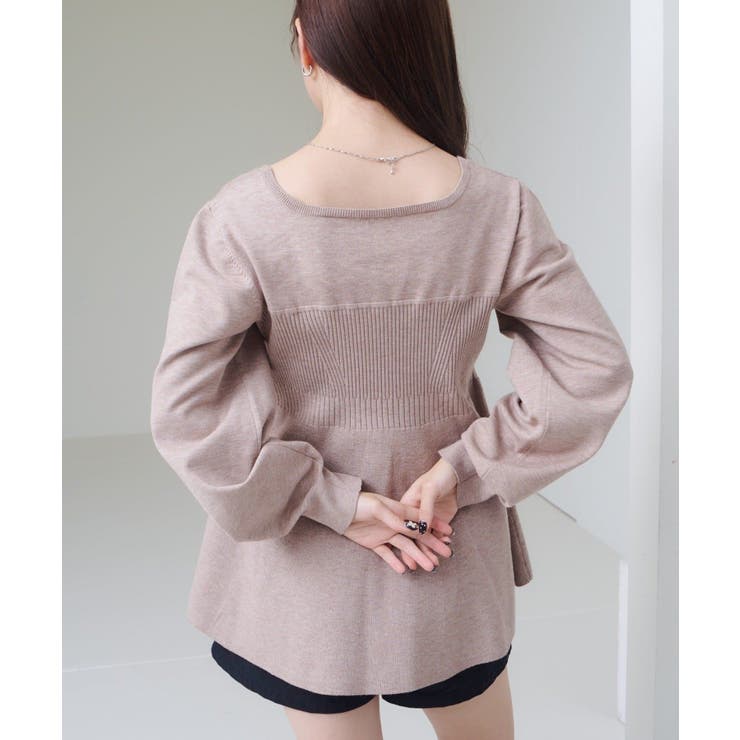 【Kastane】ビスチェペプラムニット | PAL GROUP OUTLET | 詳細画像30 