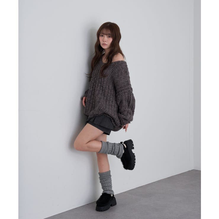 【RAY CASSIN】Vざっくりチュニック | PAL GROUP OUTLET | 詳細画像12 