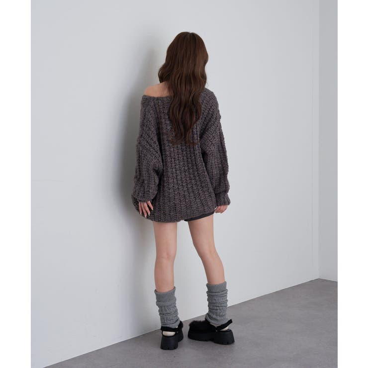 【RAY CASSIN】Vざっくりチュニック | PAL GROUP OUTLET | 詳細画像14 