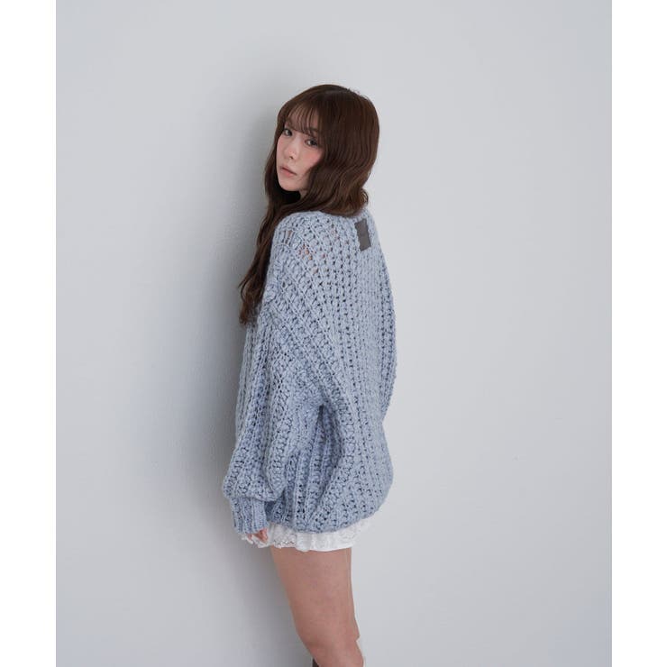 【RAY CASSIN】Vざっくりチュニック | PAL GROUP OUTLET | 詳細画像3 