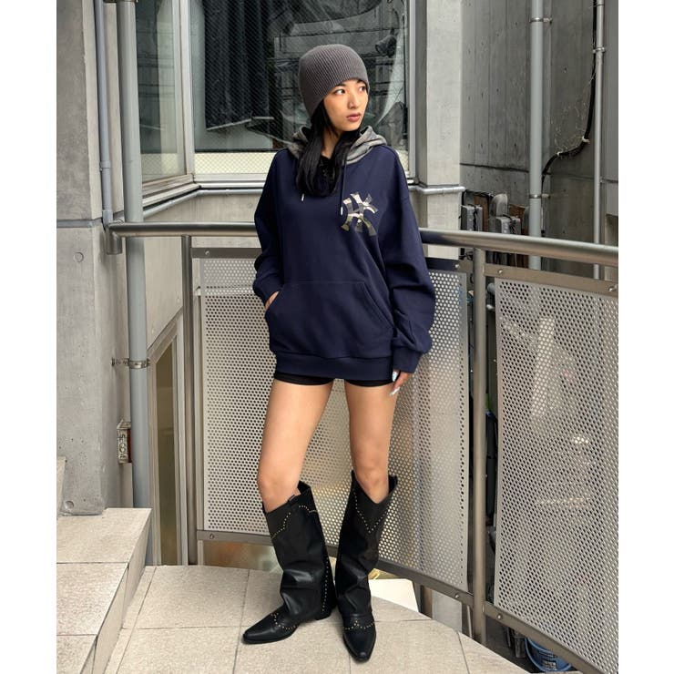 【WHO'S WHO gallery】KOOKYN KYカモ柄切り替えフーディ | PAL GROUP OUTLET | 詳細画像9 