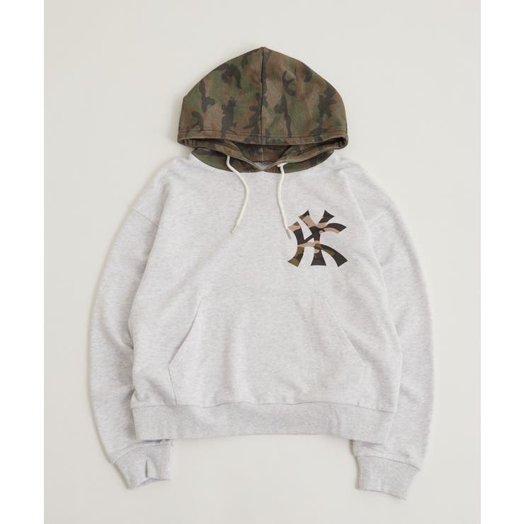 【WHO'S WHO gallery】KOOKYN KYカモ柄切り替えフーディ | PAL GROUP OUTLET | 詳細画像10 