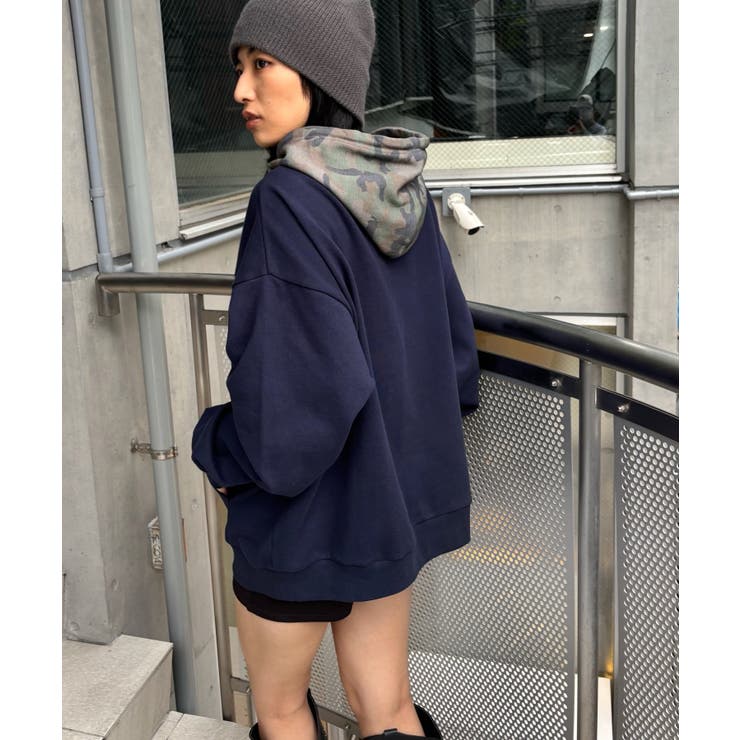 【WHO'S WHO gallery】KOOKYN KYカモ柄切り替えフーディ | PAL GROUP OUTLET | 詳細画像6 