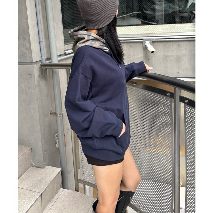 【WHO'S WHO gallery】KOOKYN KYカモ柄切り替えフーディ | PAL GROUP OUTLET | 詳細画像7 