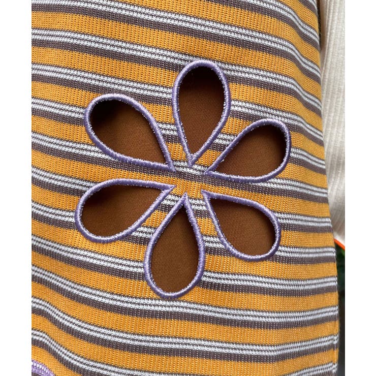 【Ciaopanic】H.Sボーダーフラワーカットキャミチュニック | PAL GROUP OUTLET | 詳細画像24 