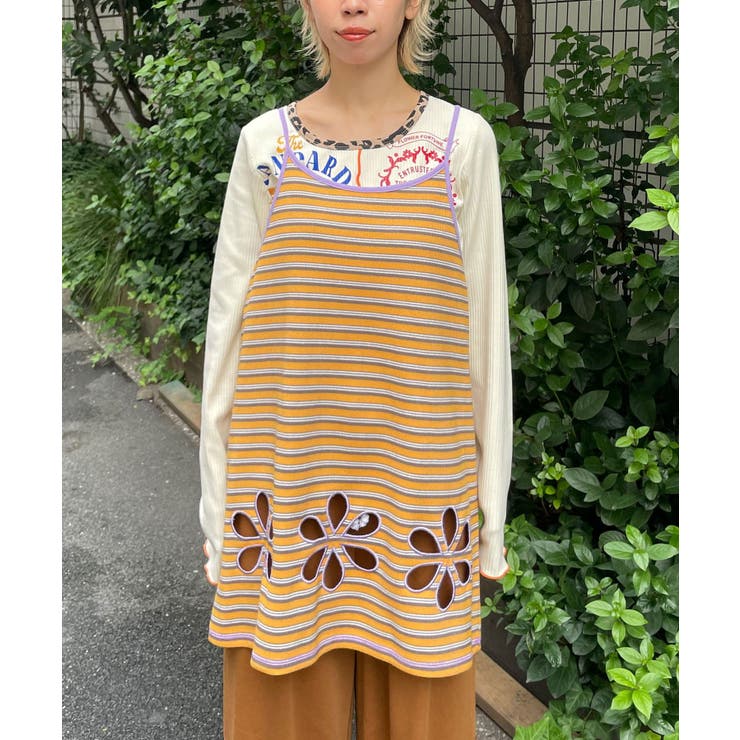 【Ciaopanic】H.Sボーダーフラワーカットキャミチュニック | PAL GROUP OUTLET | 詳細画像20 