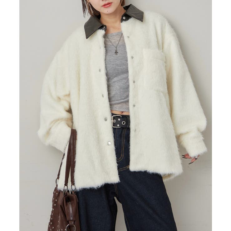 IVY | 【WHO'S WHO gallery】襟切り替えシャギーシャツジャケット | PAL GROUP OUTLET