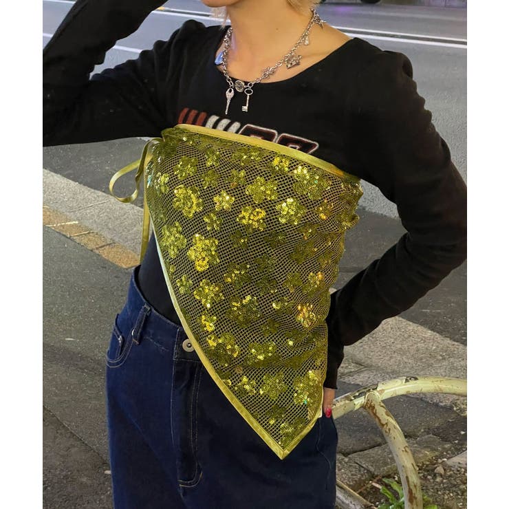 【Ciaopanic】H.Sスパンコールスカーフ | PAL GROUP OUTLET | 詳細画像1 