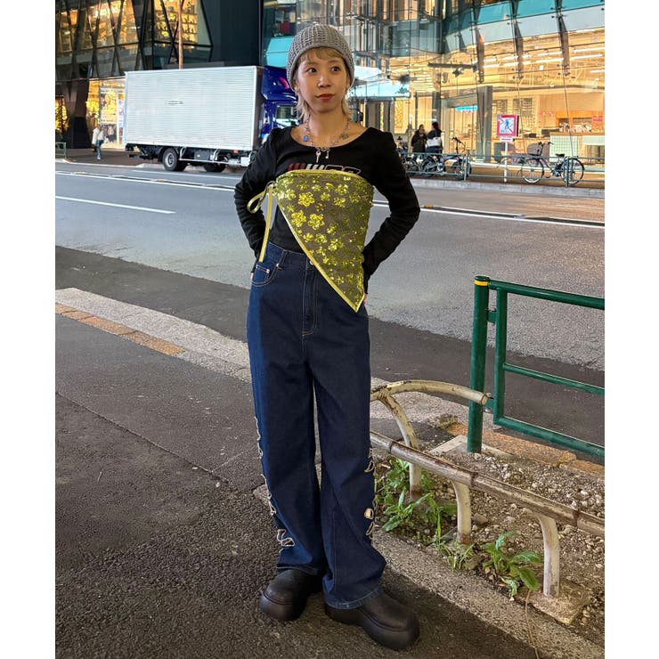 【Ciaopanic】H.Sスパンコールスカーフ | PAL GROUP OUTLET | 詳細画像4 