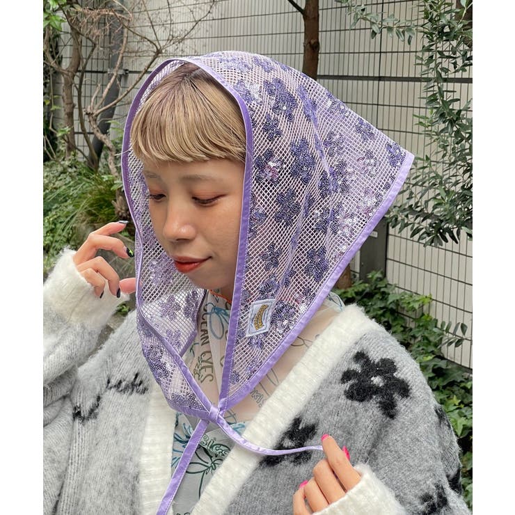 PURPLE | 【Ciaopanic】H.Sスパンコールスカーフ | PAL GROUP OUTLET