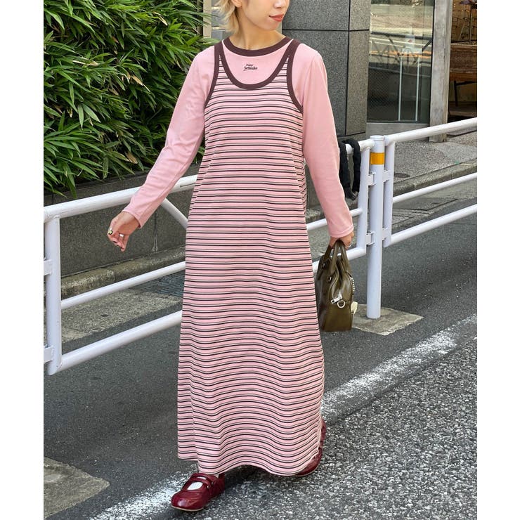 PINK | 【Ciaopanic】H.Sインナー付きアシメタンクワンピース | PAL GROUP OUTLET