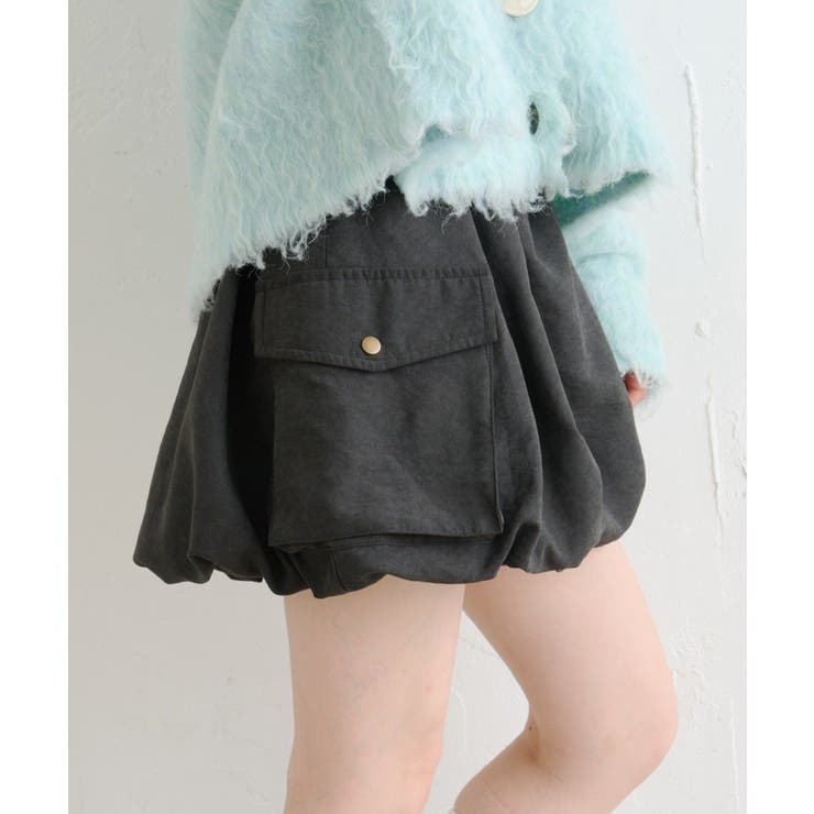 BLK | 【w closet】バルーンカーゴスカート | PAL GROUP OUTLET