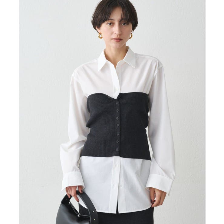 【Loungedress】シャツ＋KNビスチェSET | PAL GROUP OUTLET | 詳細画像6 