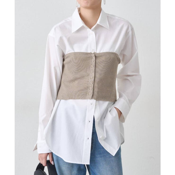 【Loungedress】シャツ＋KNビスチェSET | PAL GROUP OUTLET | 詳細画像27 