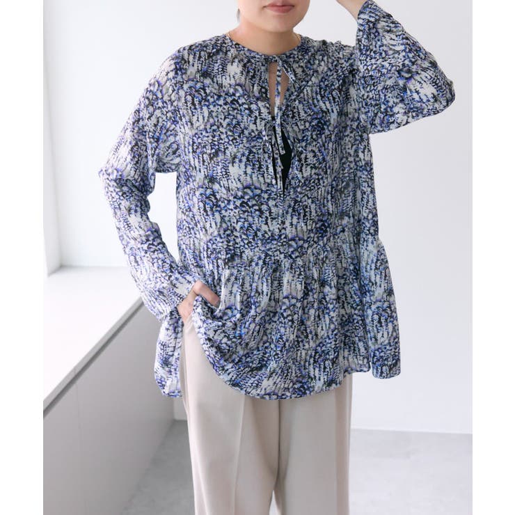 【ear PAPILLONNER】花柄プリントチュニック【SUM1 STYLE】 | PAL GROUP OUTLET | 詳細画像1 