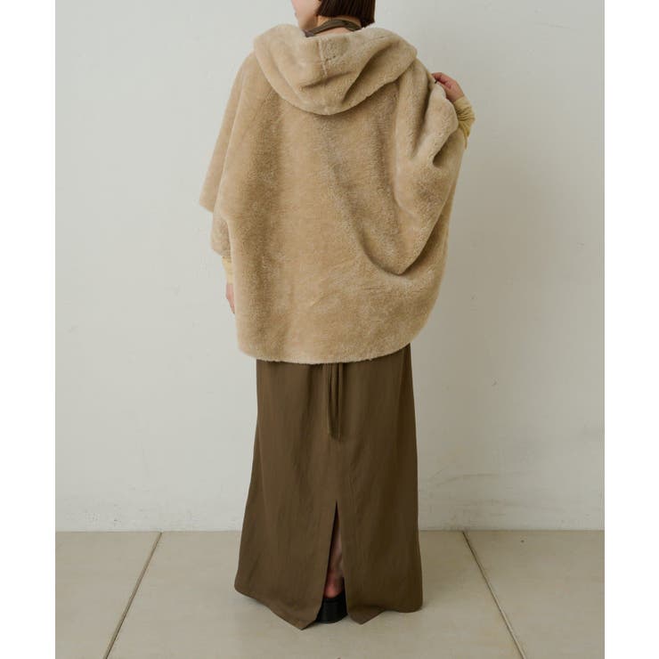 【Omekashi】ショートファーボンディングポンチョ | PAL GROUP OUTLET | 詳細画像11 