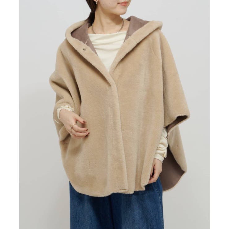 【Omekashi】ショートファーボンディングポンチョ | PAL GROUP OUTLET | 詳細画像15 